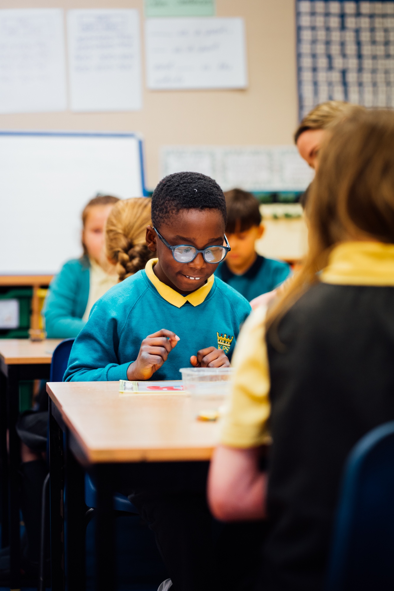 a student in lesson